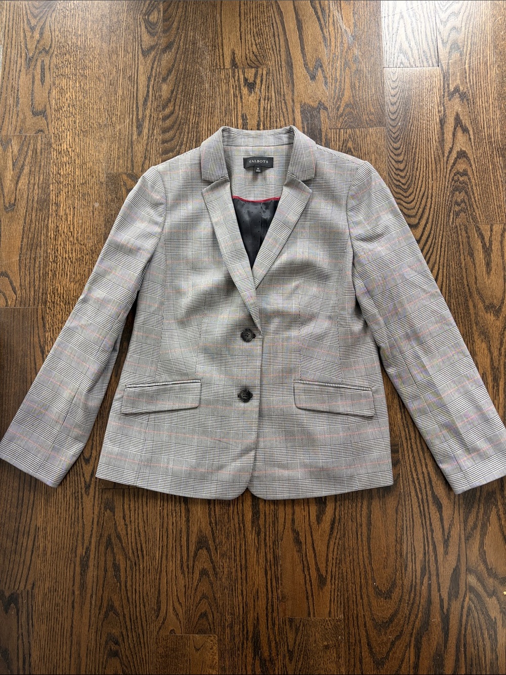 Talbots Plaid / Houndstooth Blazer Jacket